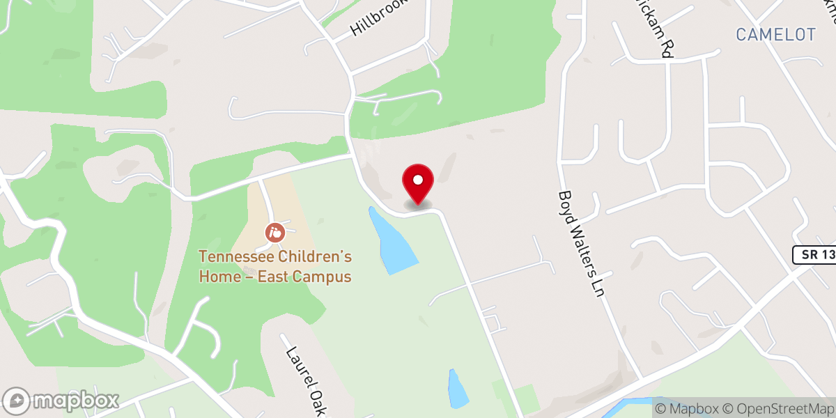 Map showing location of Christ the King Reformed Baptist Church