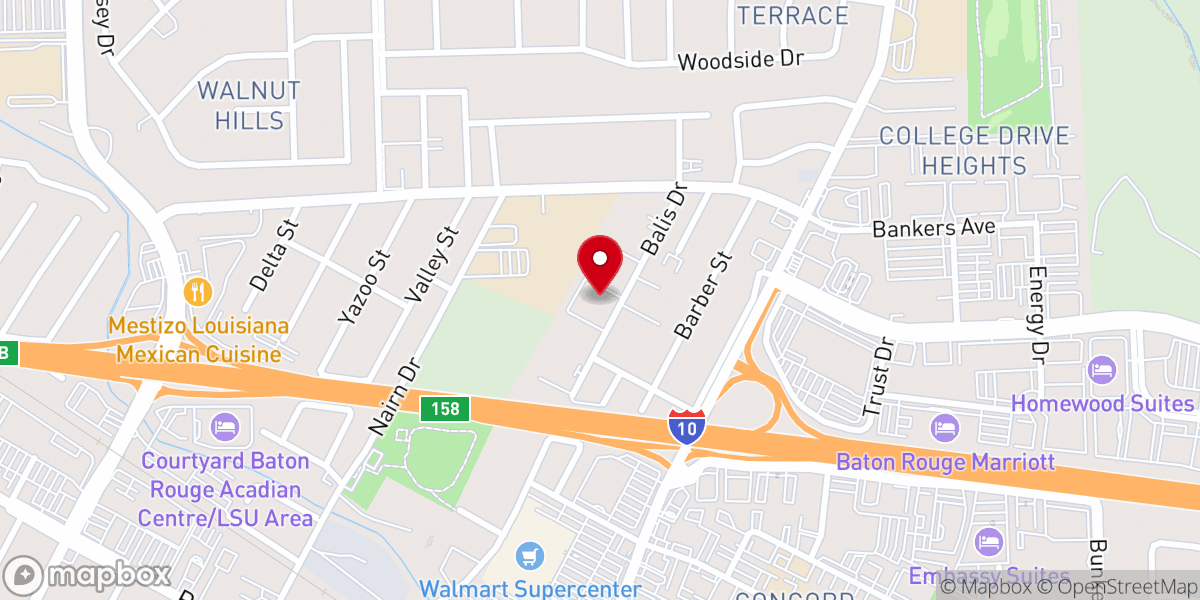 Map showing location of New Gideon Baptist Church
