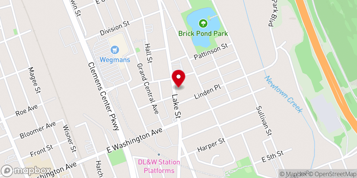 Map showing location of Saint Cecilia's Roman Catholic Church
