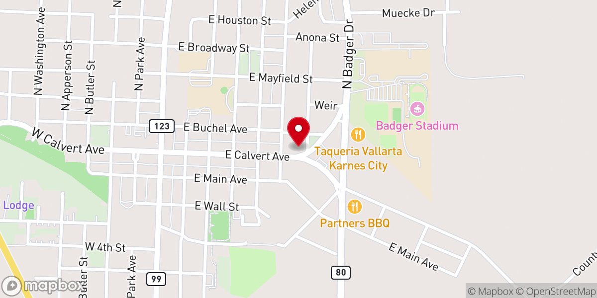 Map showing location of St. Cornelius Catholic Church