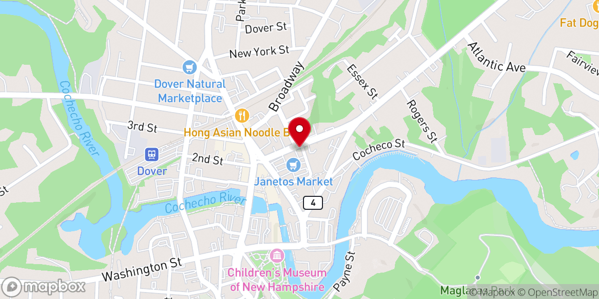 Map showing location of St. George Maronite Church