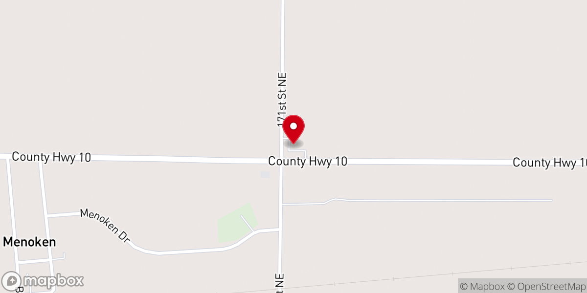 Map showing location of St Hildegard Catholic Church