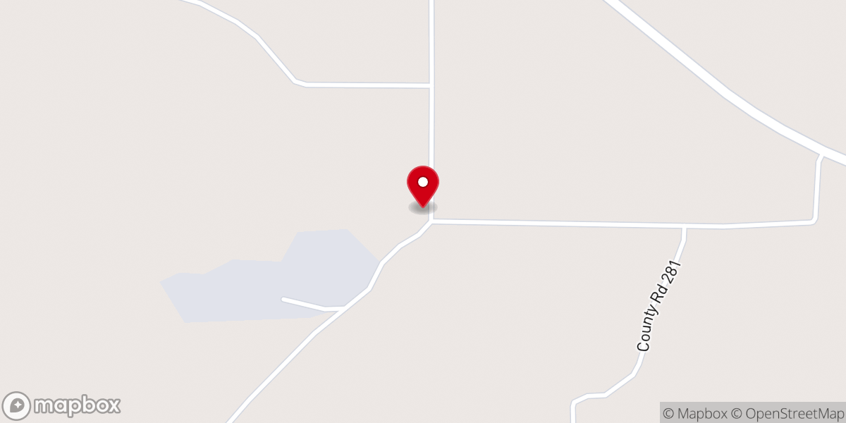 Map showing location of New Oak Grove Church