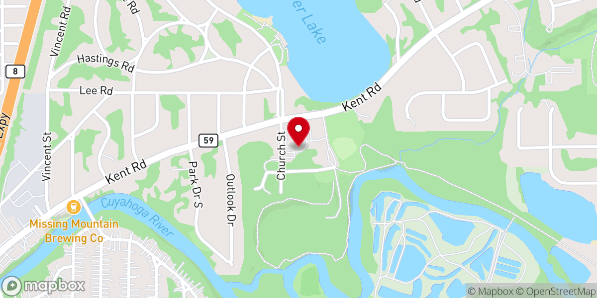 Map showing location of The Church in Silver Lake