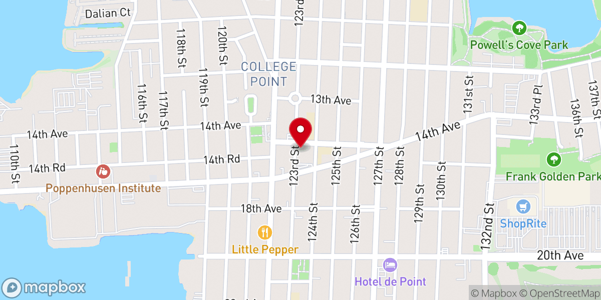 Map showing location of St. Fidelis Catholic Church