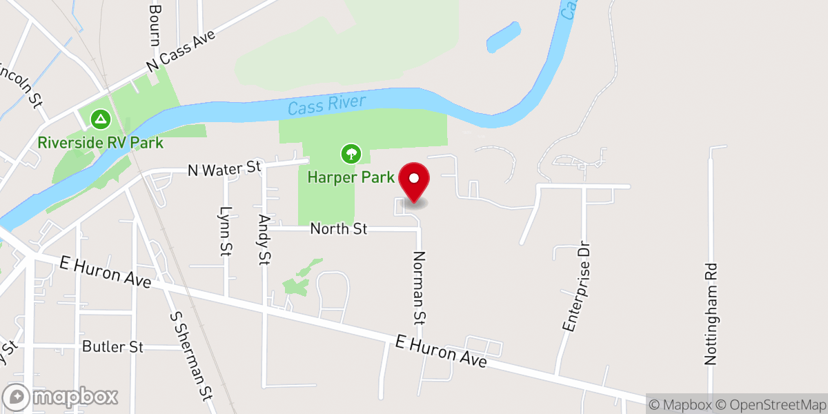 Map showing location of Greater Ephesian Church of God