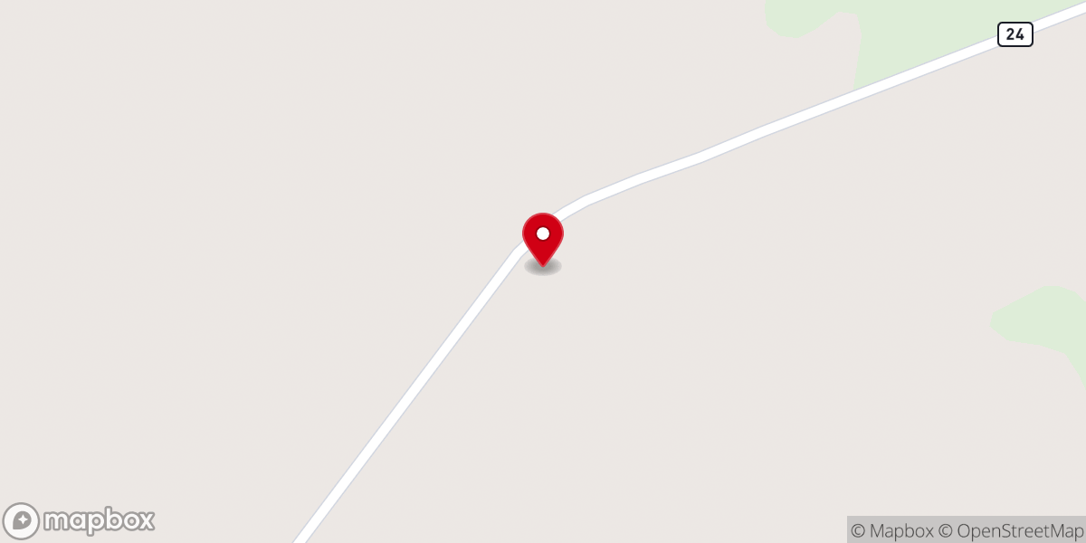 Map showing location of Roberson Grove Baptist Church