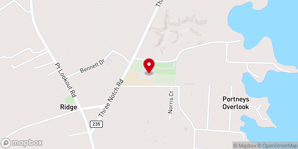 Map showing location of Saint Michael Catholic Church