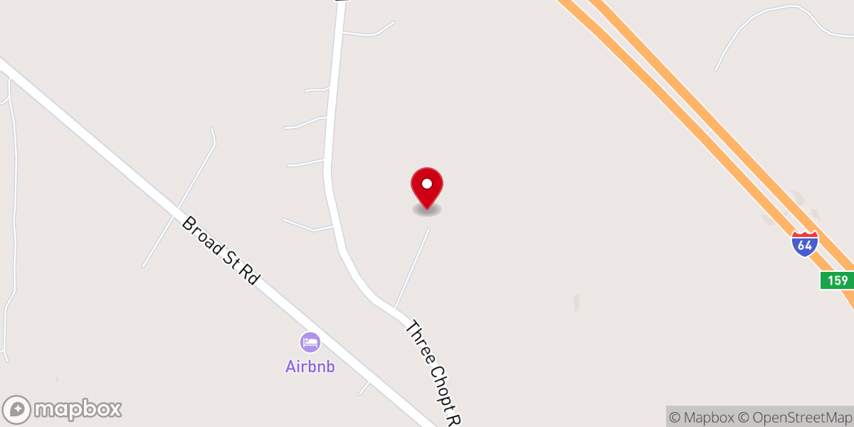 Map showing location of Providence Presbyterian Church