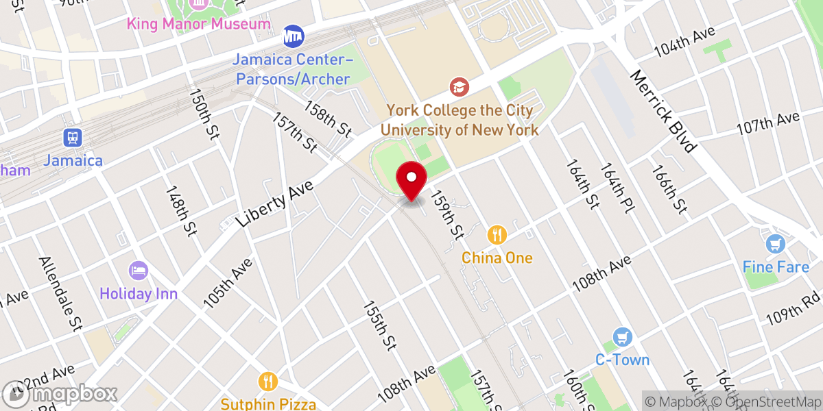 Map showing location of The Church of God in Christ Jesus of The Apostles’ Faith, Inc.