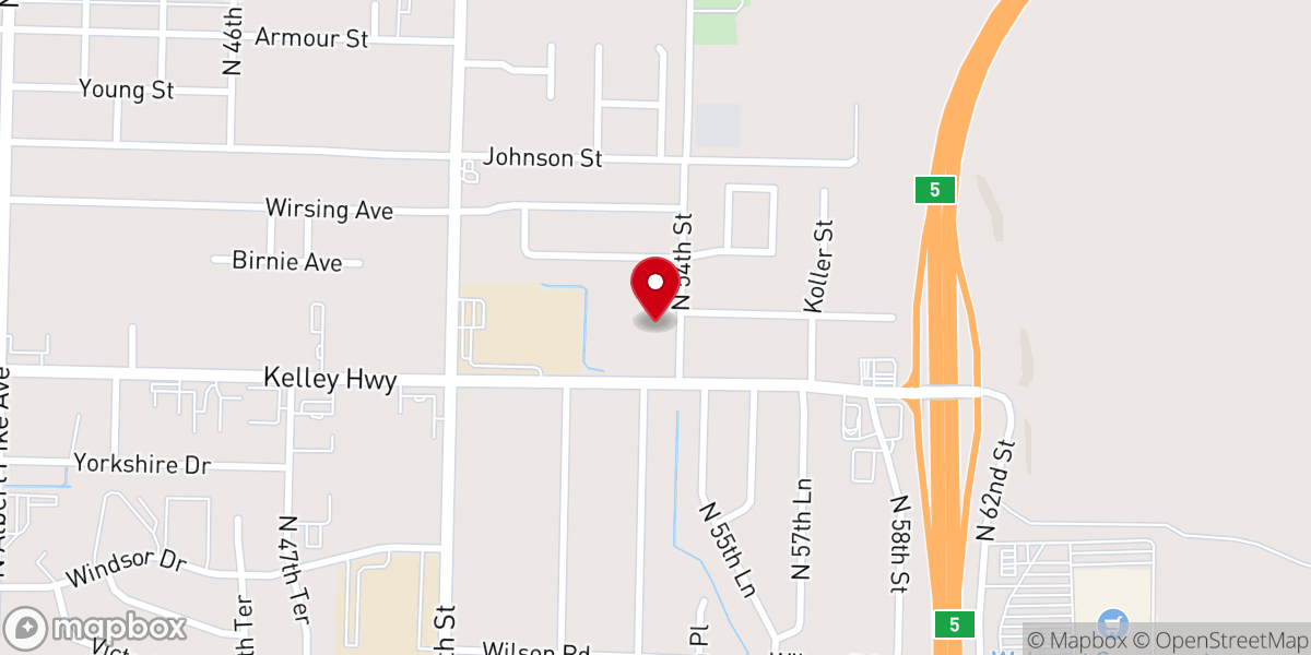 Map showing location of Maranatha Fellowship Church