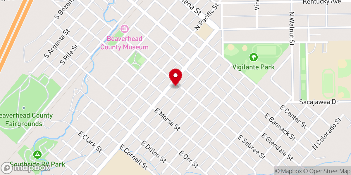 Map showing location of Saint Rose of Lima Parish Church