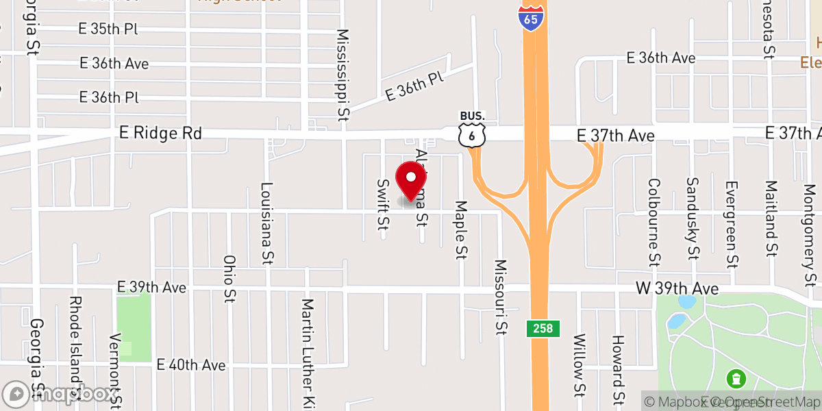 Map showing location of Water of Life Ministries
