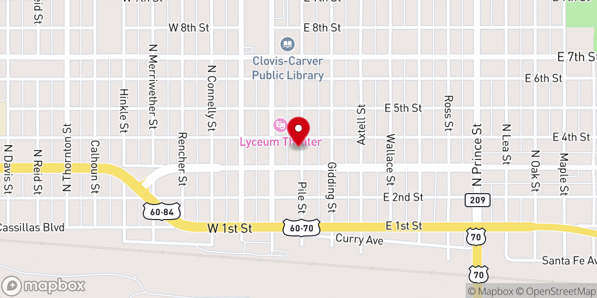 Map showing location of Ancla Clovis