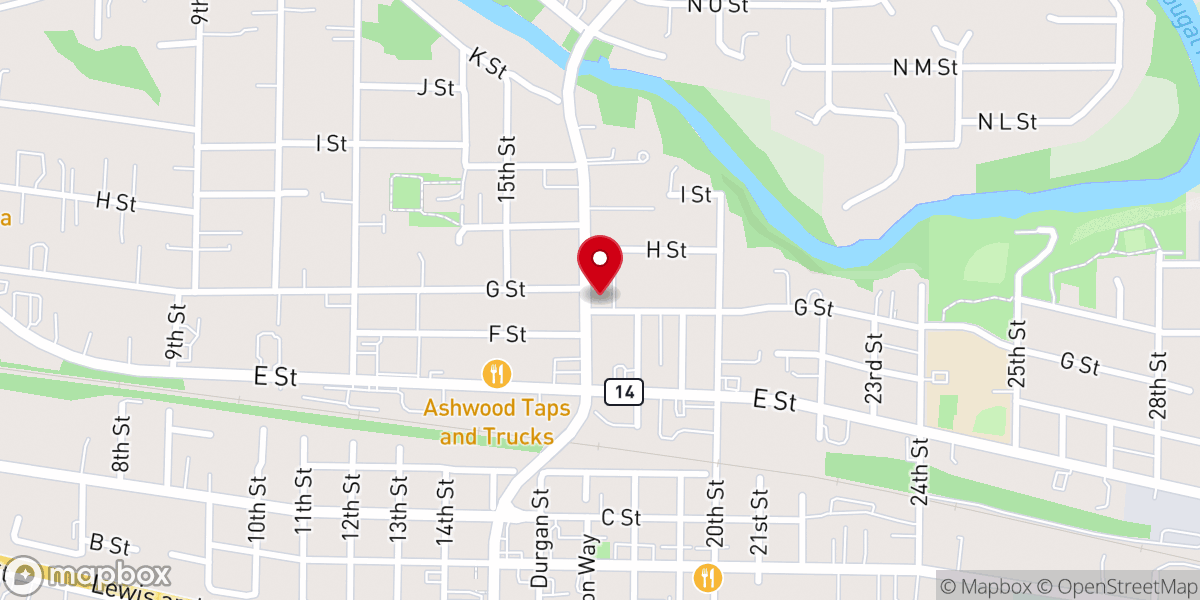 Map showing location of St Matthew Lutheran Church