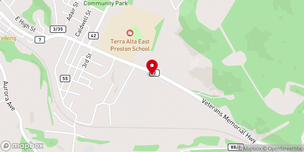 Map showing location of St. Edward the Confessor Mission
