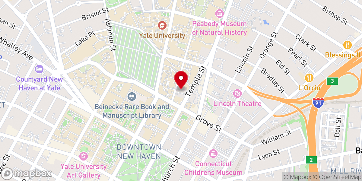Map showing location of St. Mary Church of Blessed Michael McGivney Parish
