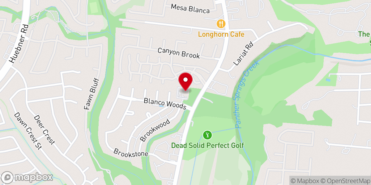 Map showing location of Faith Presbyterian Church