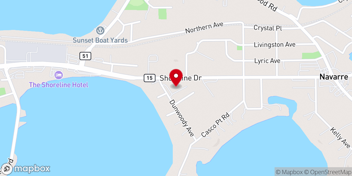 Map showing location of Calvary Memorial Church