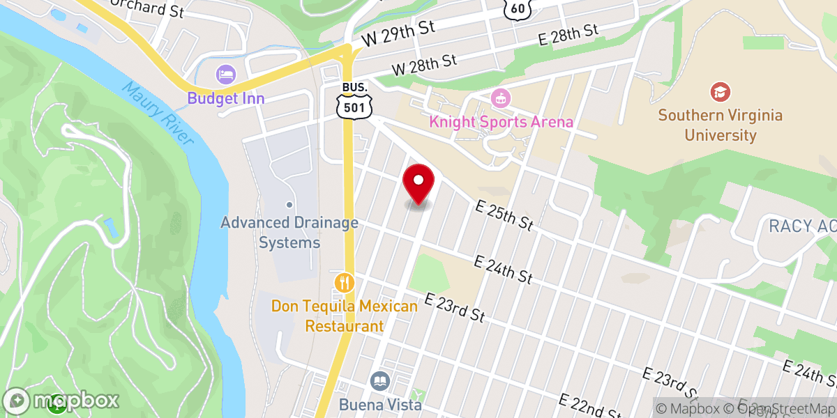 Map showing location of Church of God of Prophecy
