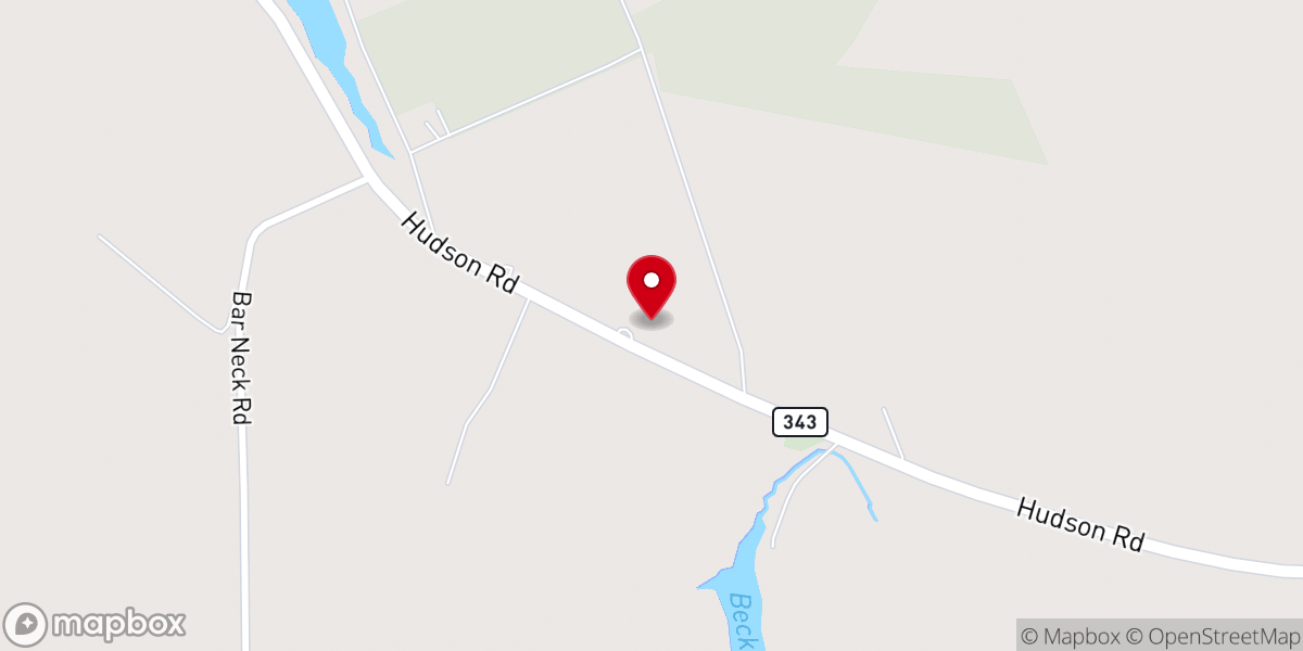 Map showing location of Beckwith Church