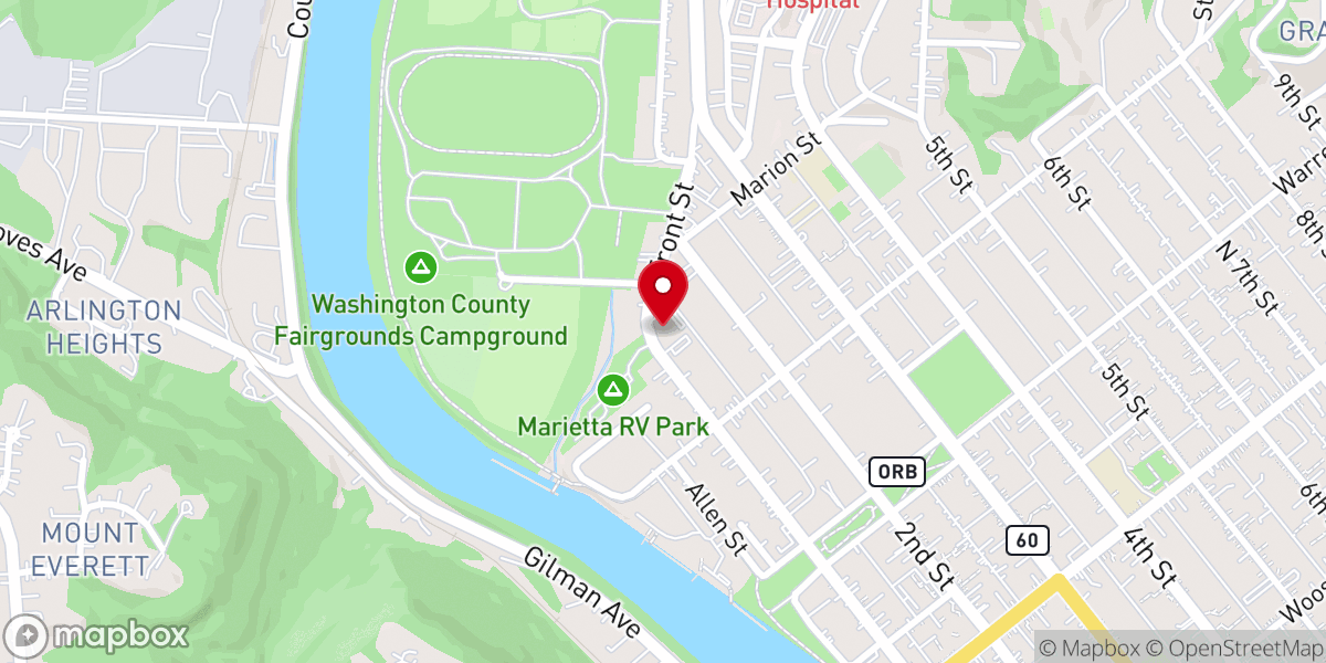Map showing location of Number Nine Church