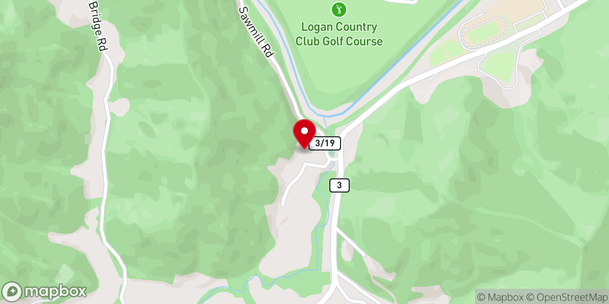 Map showing location of St. Barbara Catholic Church