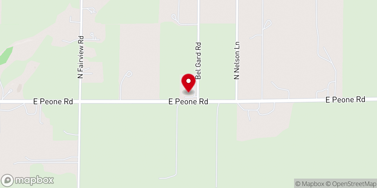 Map showing location of Christ's Church of Mt. Spokane