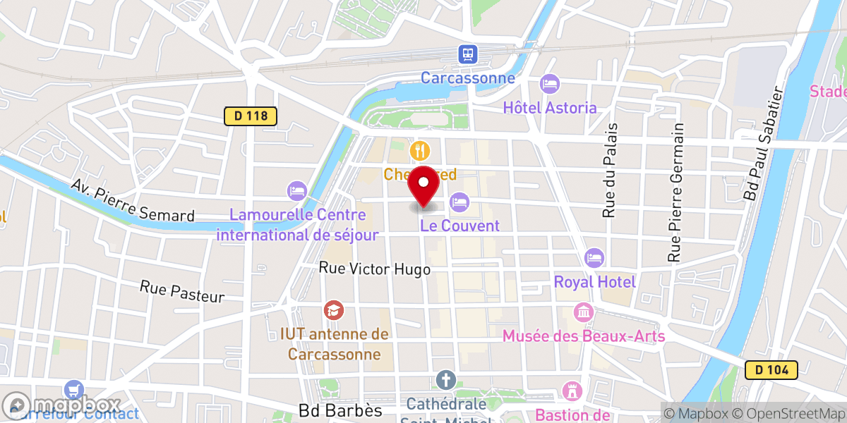 Map showing location of Tour de Saint-Vincent