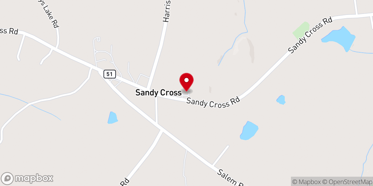 Map showing location of Pennington Chapel United Methodist Church