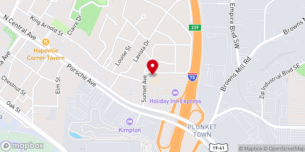 Map showing location of Saint John the Evangelist Catholic Church