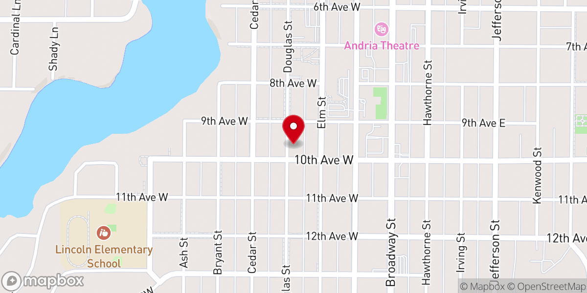Map showing location of Lake Carlos Area Association