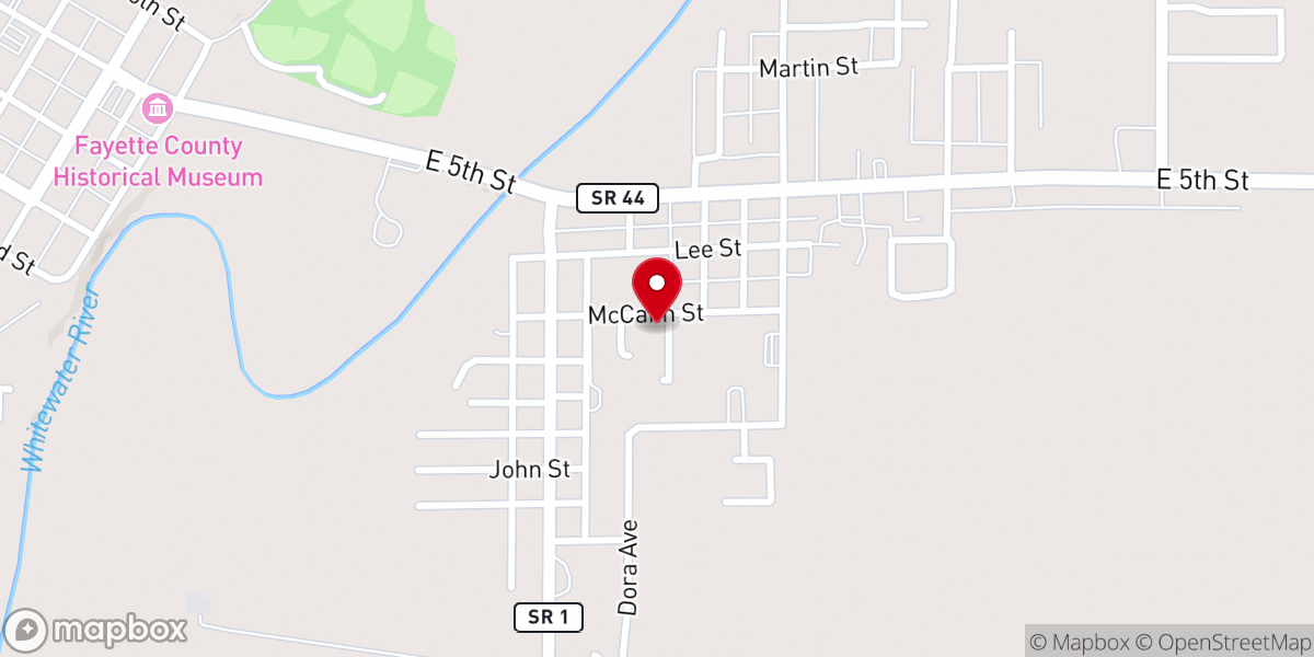 Map showing location of Grace Church