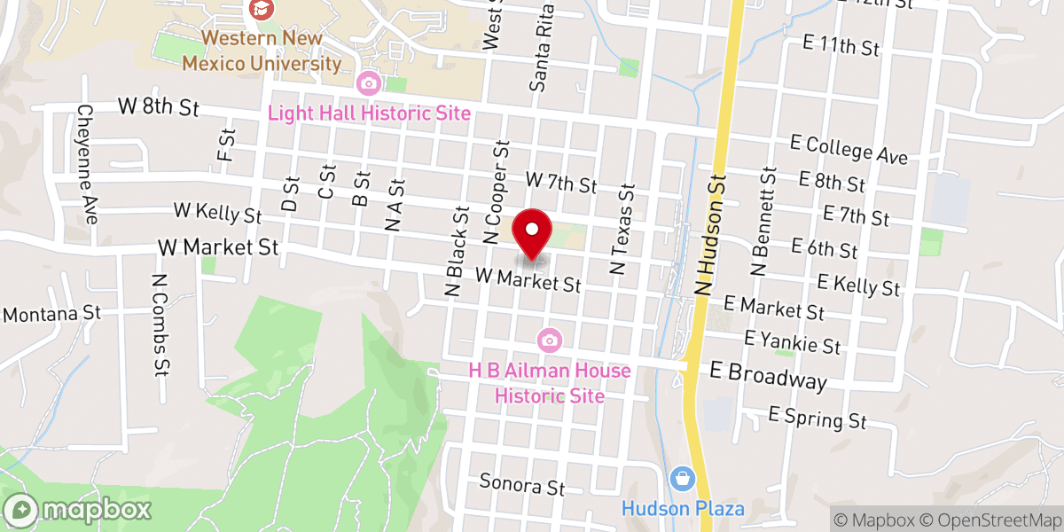 Map showing location of St. Vincent de Paul Church