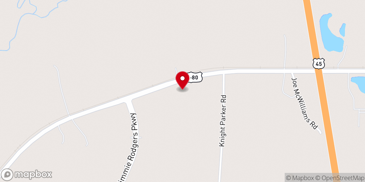 Map showing location of Glad Tidings Church