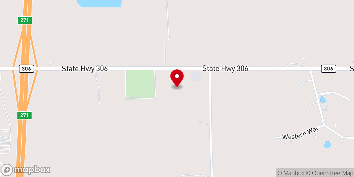 Map showing location of New Independence MB Church