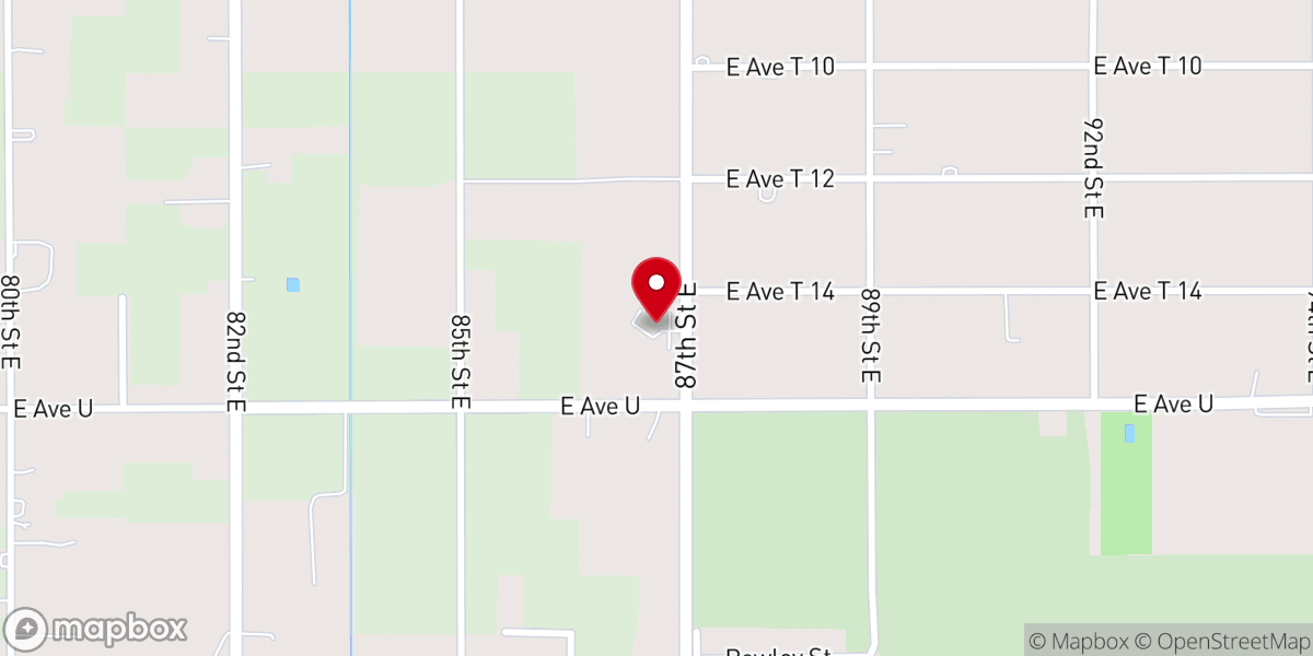 Map showing location of Our Lady of the Desert