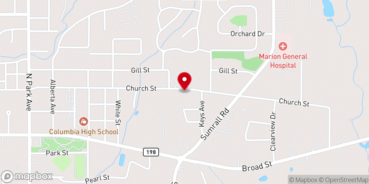 Map showing location of Church Street Fairy House