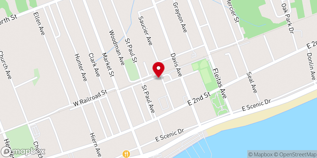Map showing location of Our Mother of Mercy Church