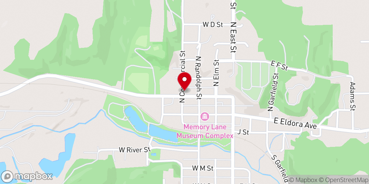 Map showing location of Christian Church