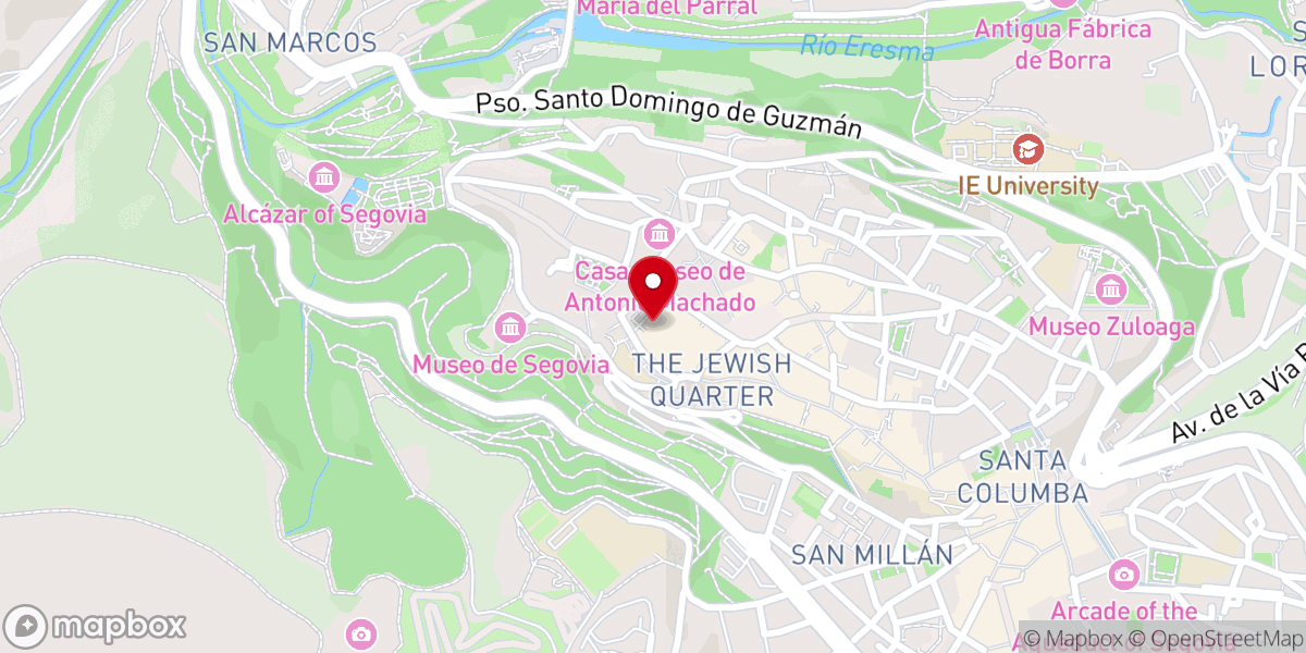 Map showing location of Torre de la Catedral