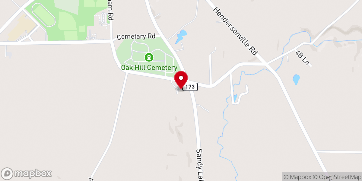 Map showing location of Lakeview United Methodist Church