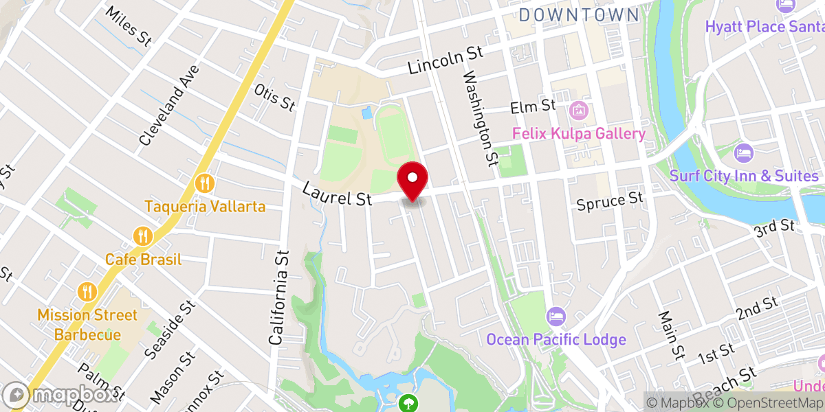 Map showing location of The Salvation Army