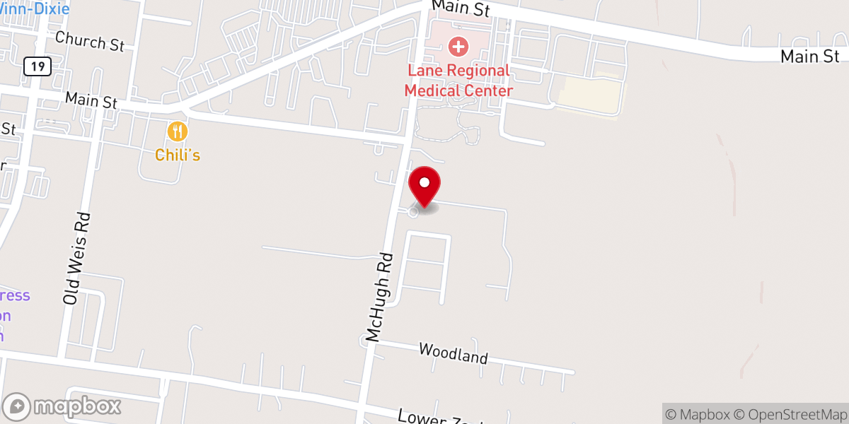 Map showing location of The Palms at Sunset Lakes Apartment Homes