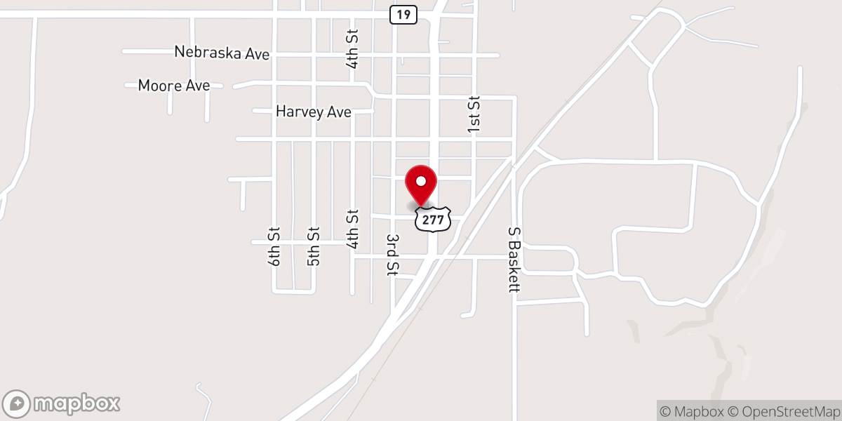 Map showing location of Cyril Church of Christ