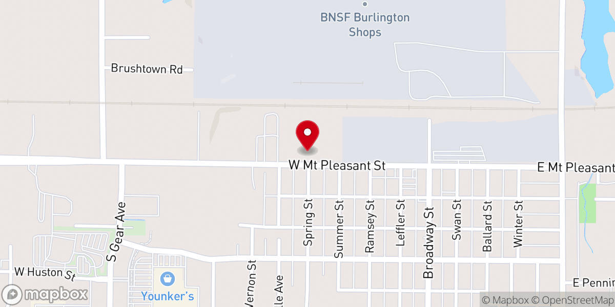 Map showing location of Saint Mary's Church