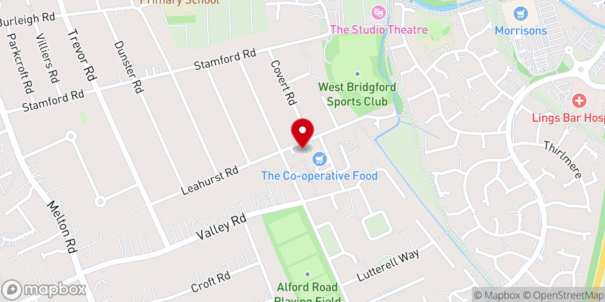 Map showing location of St Lukes Church
