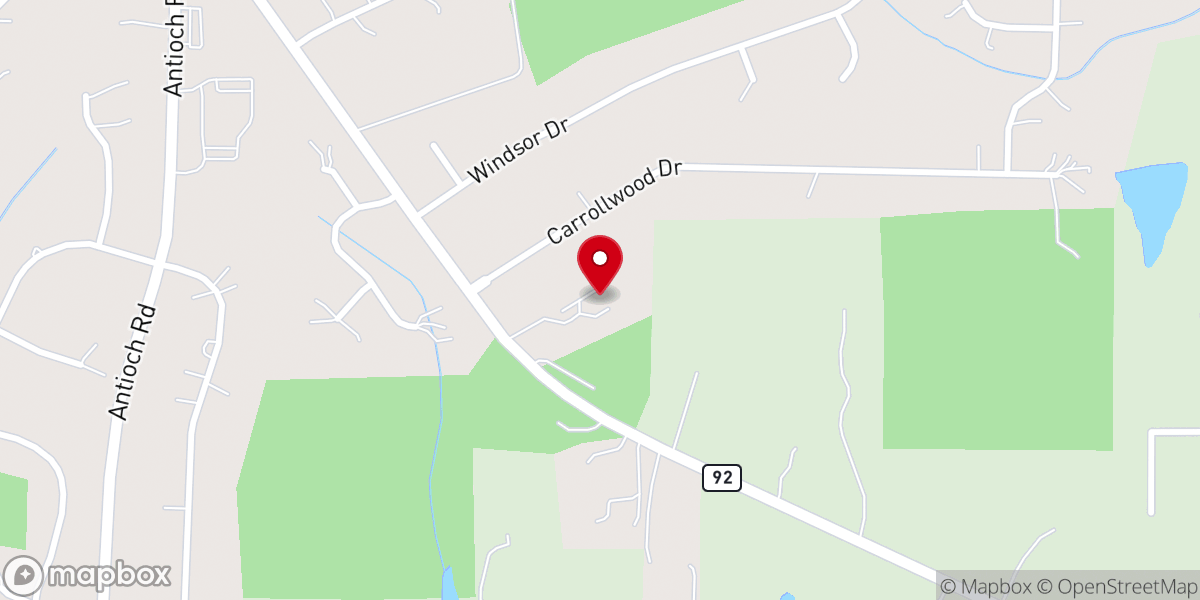 Map showing location of Gospel Community Church