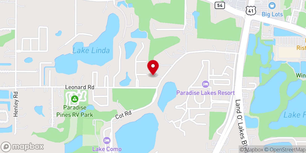 Map showing location of Holy Trinity Lutheran Church