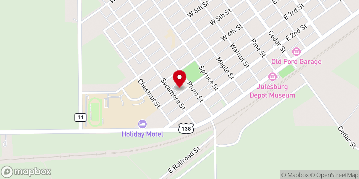 Map showing location of St Anthony of Padua Catholic Church